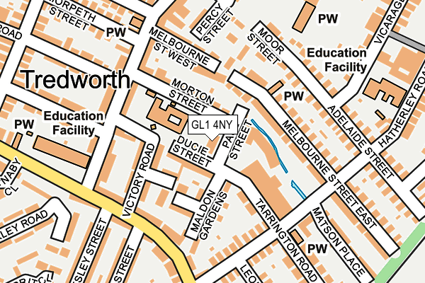 GL1 4NY map - OS OpenMap – Local (Ordnance Survey)