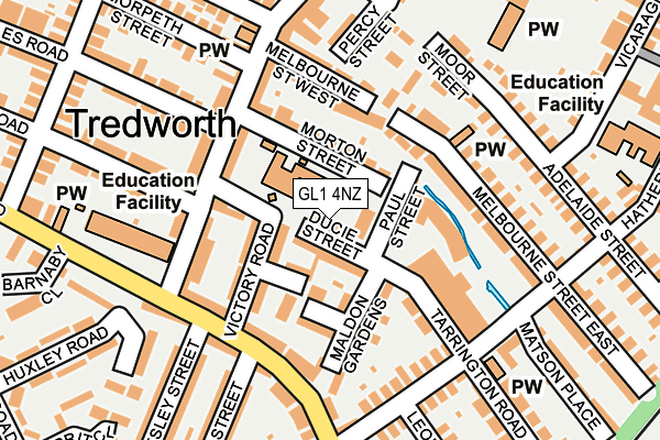 GL1 4NZ map - OS OpenMap – Local (Ordnance Survey)