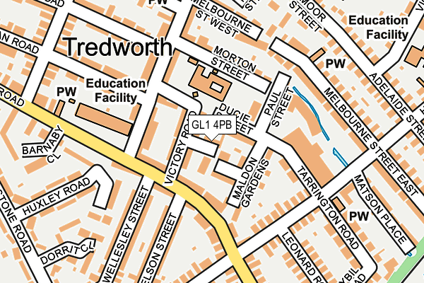 GL1 4PB map - OS OpenMap – Local (Ordnance Survey)