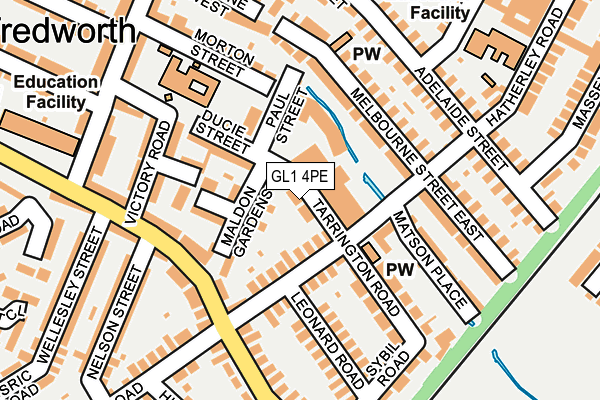 GL1 4PE map - OS OpenMap – Local (Ordnance Survey)