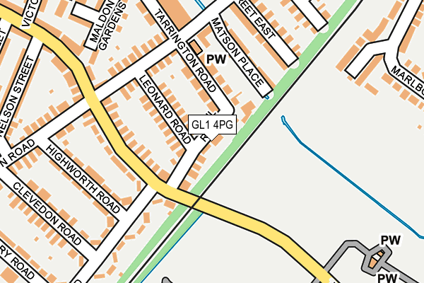 GL1 4PG map - OS OpenMap – Local (Ordnance Survey)