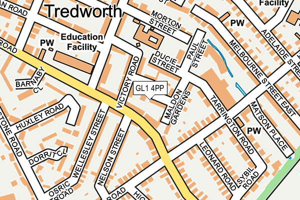 GL1 4PP map - OS OpenMap – Local (Ordnance Survey)