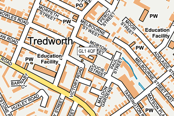 GL1 4QF map - OS OpenMap – Local (Ordnance Survey)