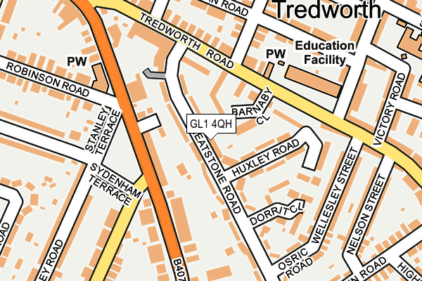 GL1 4QH map - OS OpenMap – Local (Ordnance Survey)