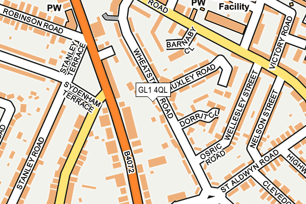 GL1 4QL map - OS OpenMap – Local (Ordnance Survey)