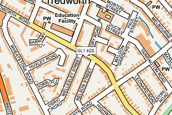 GL1 4QS map - OS OpenMap – Local (Ordnance Survey)