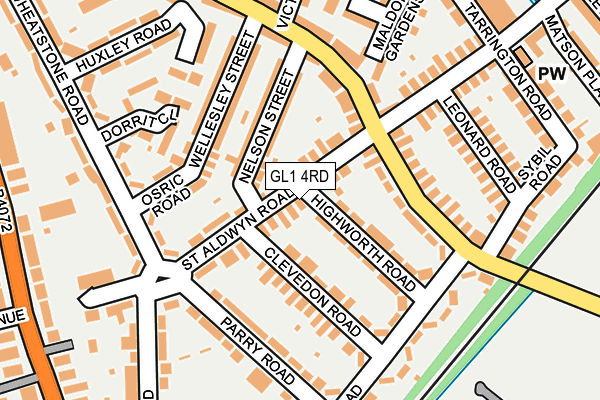 GL1 4RD map - OS OpenMap – Local (Ordnance Survey)