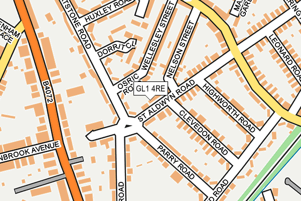 GL1 4RE map - OS OpenMap – Local (Ordnance Survey)