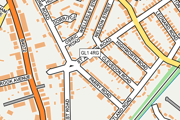GL1 4RG map - OS OpenMap – Local (Ordnance Survey)