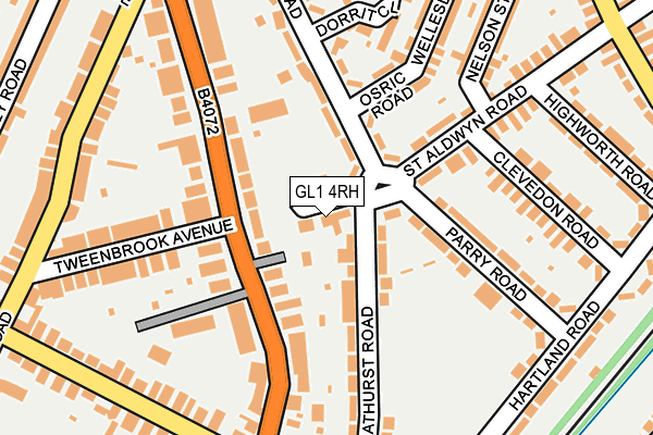 GL1 4RH map - OS OpenMap – Local (Ordnance Survey)
