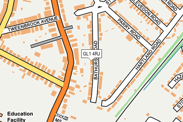 GL1 4RJ map - OS OpenMap – Local (Ordnance Survey)