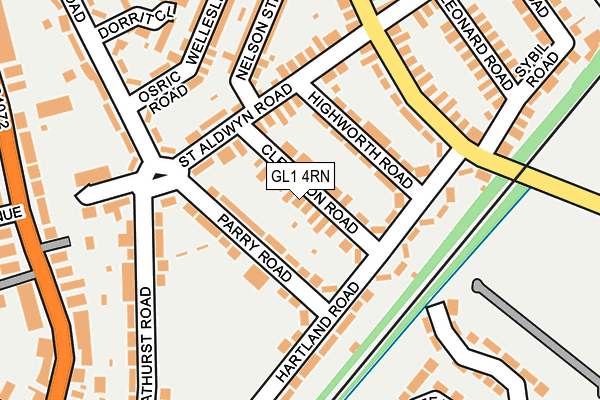 GL1 4RN map - OS OpenMap – Local (Ordnance Survey)