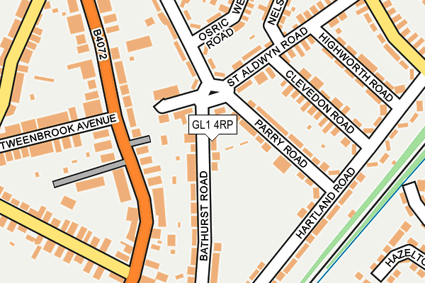 GL1 4RP map - OS OpenMap – Local (Ordnance Survey)