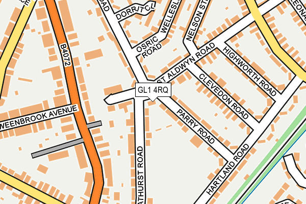 GL1 4RQ map - OS OpenMap – Local (Ordnance Survey)