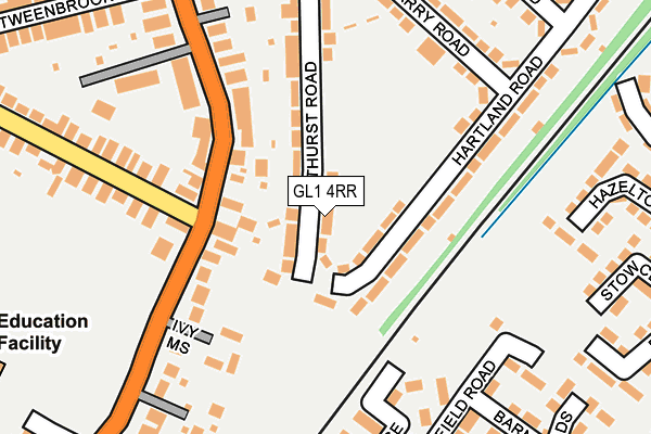 GL1 4RR map - OS OpenMap – Local (Ordnance Survey)
