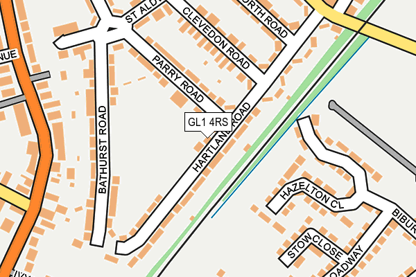 GL1 4RS map - OS OpenMap – Local (Ordnance Survey)