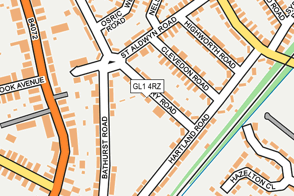 GL1 4RZ map - OS OpenMap – Local (Ordnance Survey)