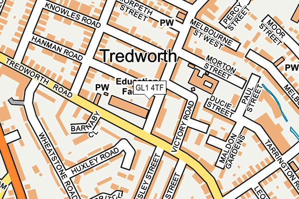 GL1 4TF map - OS OpenMap – Local (Ordnance Survey)