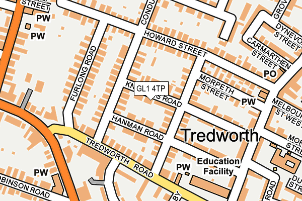 GL1 4TP map - OS OpenMap – Local (Ordnance Survey)