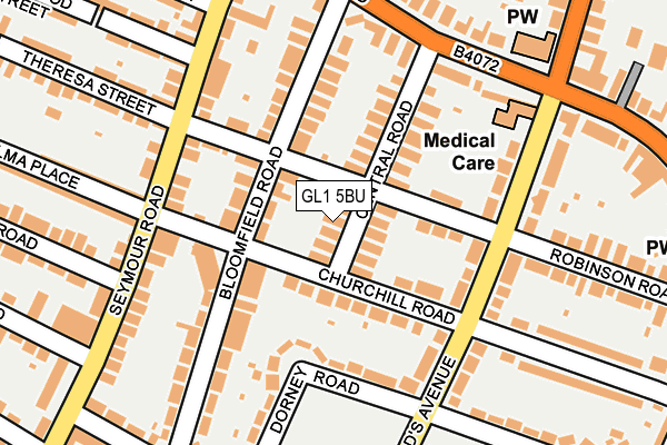 GL1 5BU map - OS OpenMap – Local (Ordnance Survey)