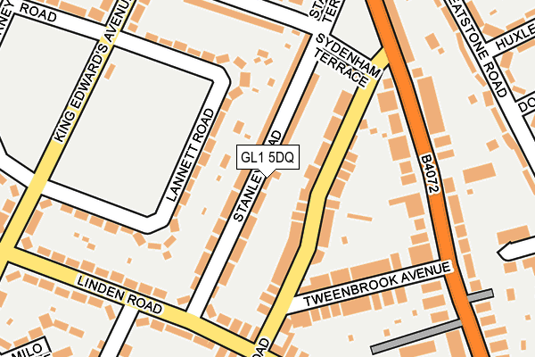 GL1 5DQ map - OS OpenMap – Local (Ordnance Survey)