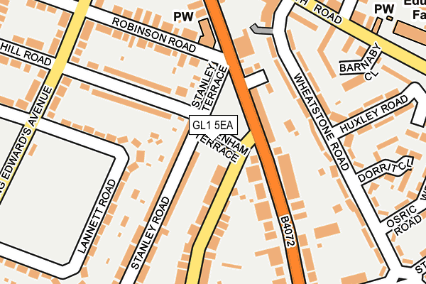 GL1 5EA map - OS OpenMap – Local (Ordnance Survey)