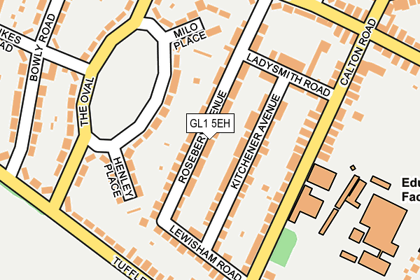 GL1 5EH map - OS OpenMap – Local (Ordnance Survey)