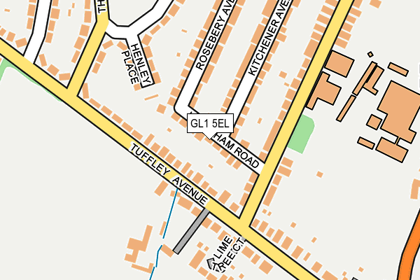 GL1 5EL map - OS OpenMap – Local (Ordnance Survey)