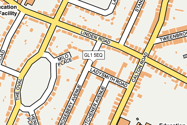 GL1 5EQ map - OS OpenMap – Local (Ordnance Survey)