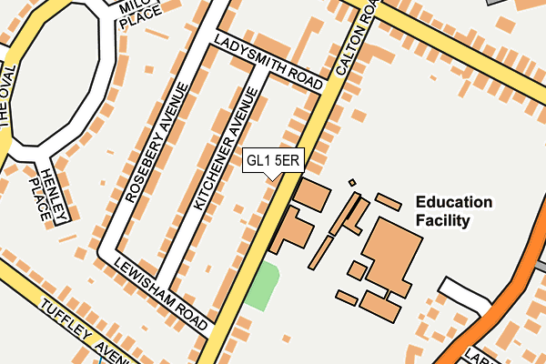 GL1 5ER map - OS OpenMap – Local (Ordnance Survey)