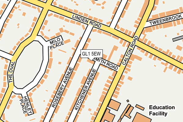 GL1 5EW map - OS OpenMap – Local (Ordnance Survey)