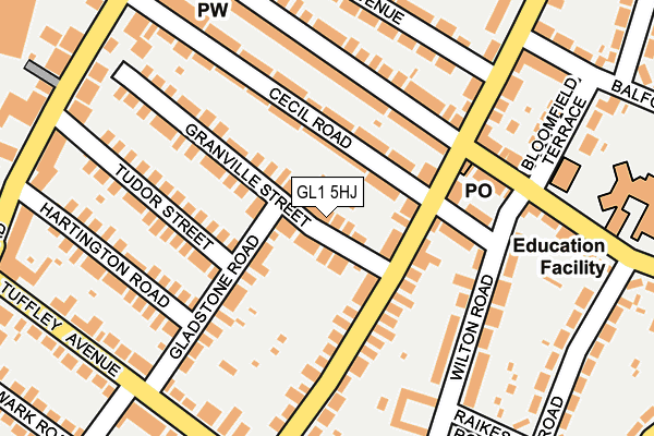 GL1 5HJ map - OS OpenMap – Local (Ordnance Survey)