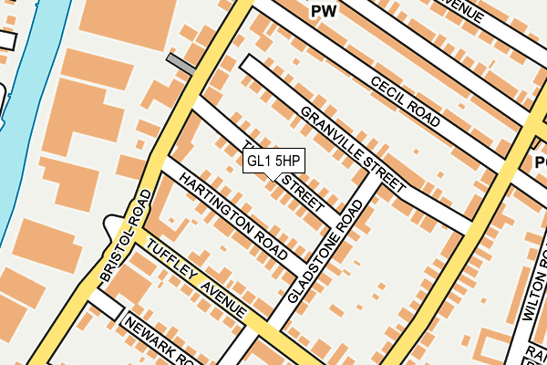 GL1 5HP map - OS OpenMap – Local (Ordnance Survey)