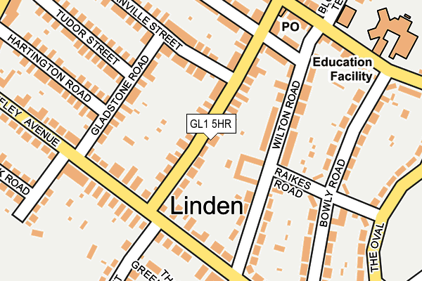 GL1 5HR map - OS OpenMap – Local (Ordnance Survey)