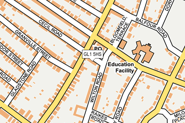 GL1 5HS map - OS OpenMap – Local (Ordnance Survey)