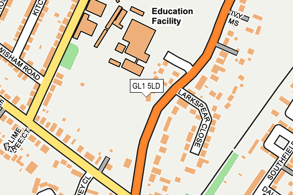 GL1 5LD map - OS OpenMap – Local (Ordnance Survey)