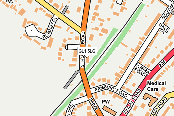 GL1 5LG map - OS OpenMap – Local (Ordnance Survey)