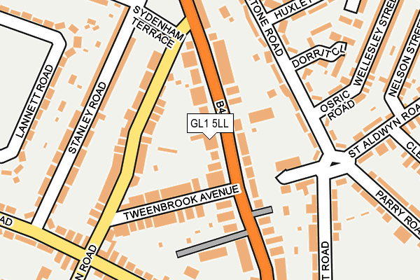 GL1 5LL map - OS OpenMap – Local (Ordnance Survey)