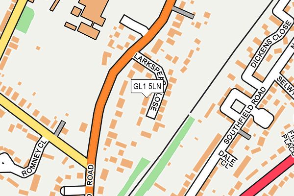 GL1 5LN map - OS OpenMap – Local (Ordnance Survey)