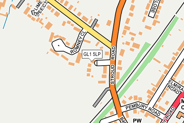 GL1 5LP map - OS OpenMap – Local (Ordnance Survey)