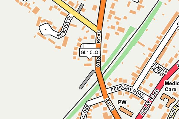 GL1 5LQ map - OS OpenMap – Local (Ordnance Survey)