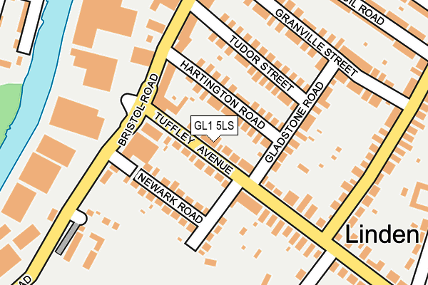 GL1 5LS map - OS OpenMap – Local (Ordnance Survey)