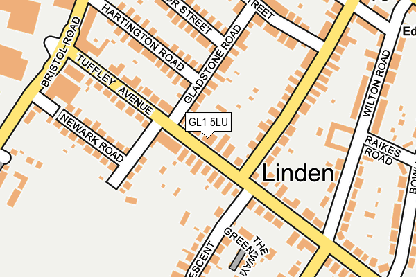 GL1 5LU map - OS OpenMap – Local (Ordnance Survey)