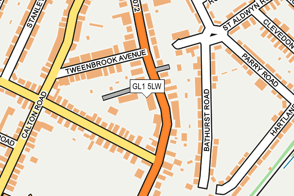 GL1 5LW map - OS OpenMap – Local (Ordnance Survey)