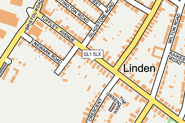 GL1 5LX map - OS OpenMap – Local (Ordnance Survey)