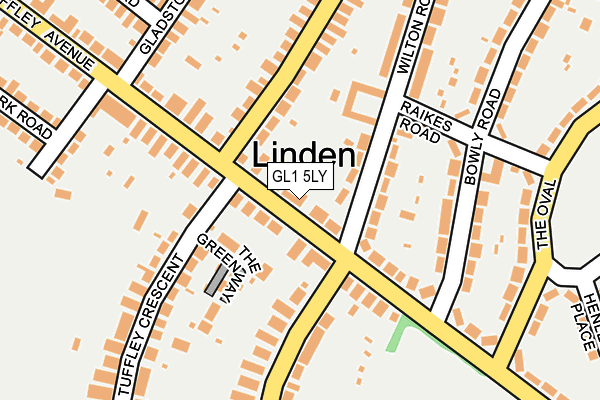 GL1 5LY map - OS OpenMap – Local (Ordnance Survey)