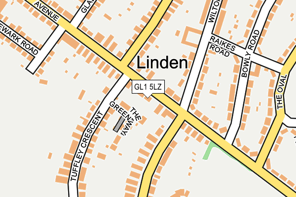 GL1 5LZ map - OS OpenMap – Local (Ordnance Survey)