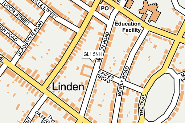 GL1 5NH map - OS OpenMap – Local (Ordnance Survey)