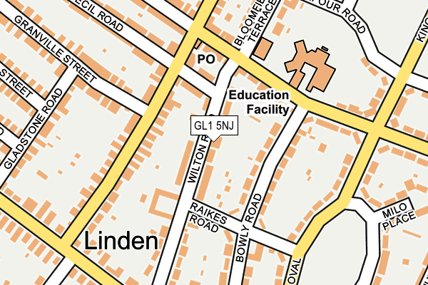 GL1 5NJ map - OS OpenMap – Local (Ordnance Survey)