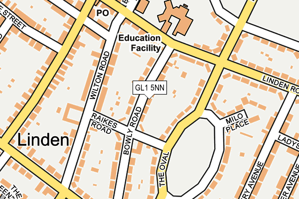 GL1 5NN map - OS OpenMap – Local (Ordnance Survey)